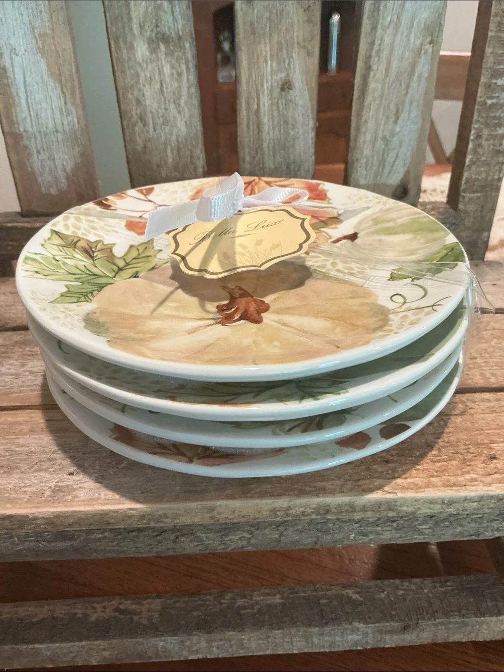 Fall Appetizer Plates - Set of 4